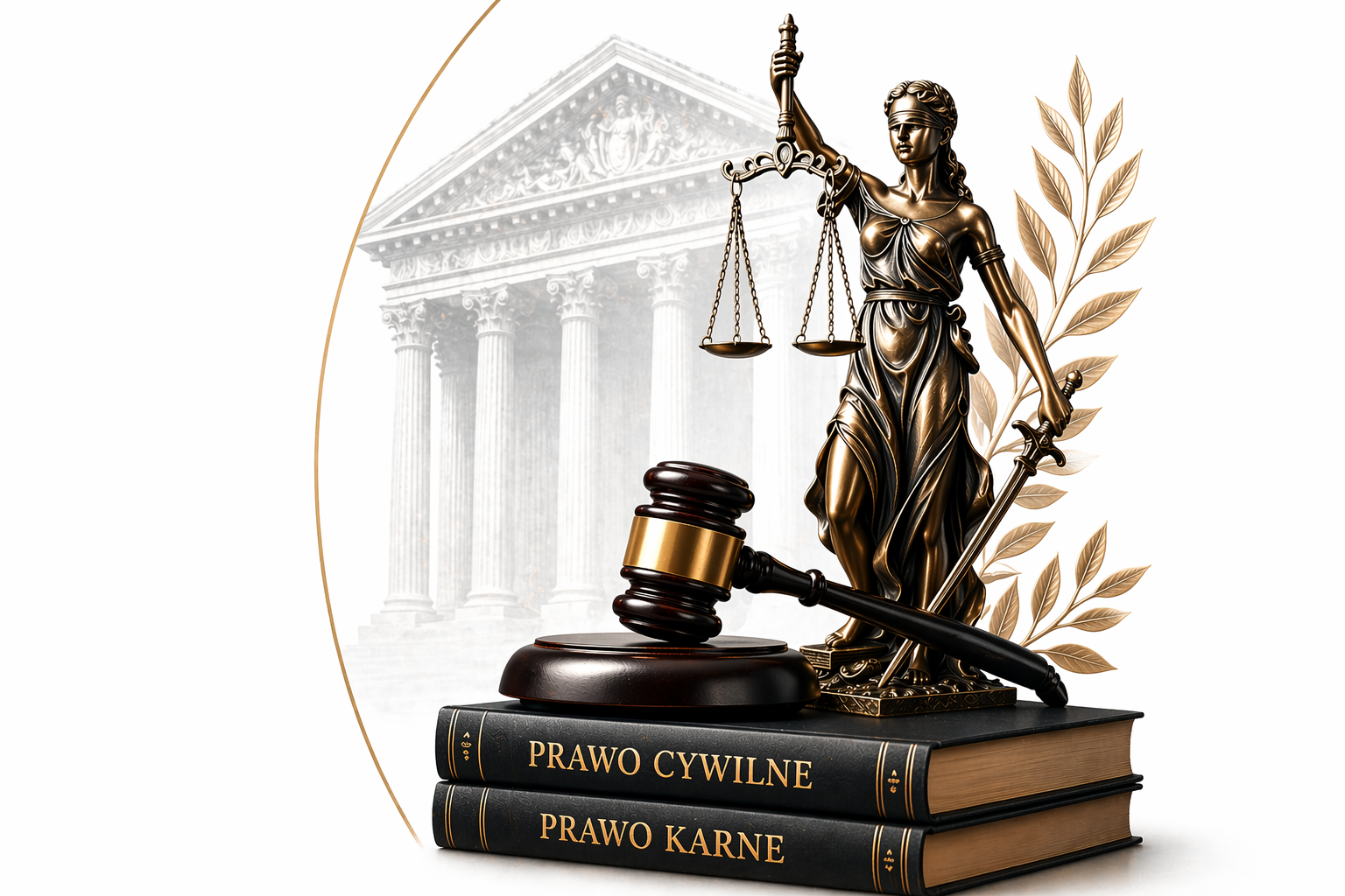 Statua Temidy, Kodeksy и budynek sądu